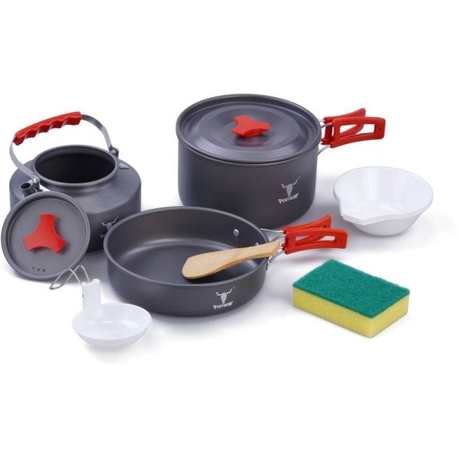 ست ظروف کمپینگ ۳ تکه کله گاوی مدل SPICE 2