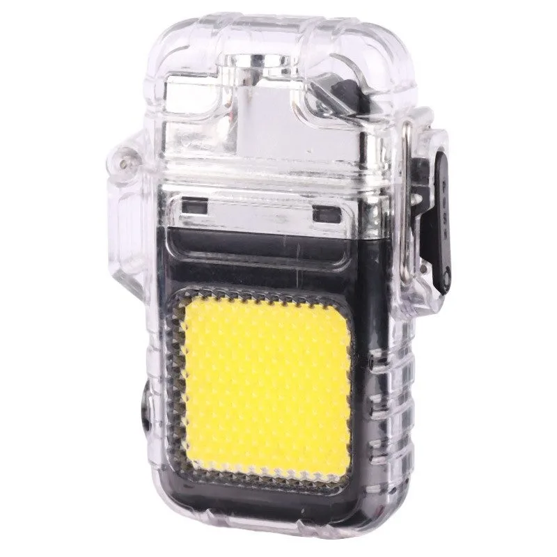 فندک المنتی شارژی و چراغ قوه COB | مدل Flashlight