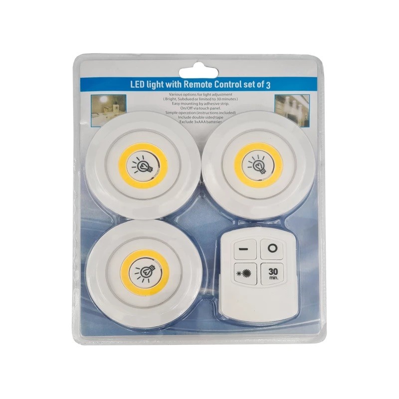 چراغ  سقفی مدل ریموت دار 3in1 مجموعه 3 عددی