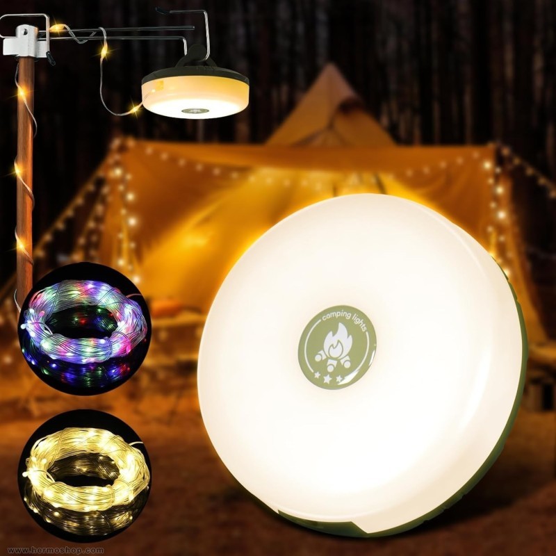 ریسه 8 متری ریموت دار با پنل خورشیدی همراه با نور RGB