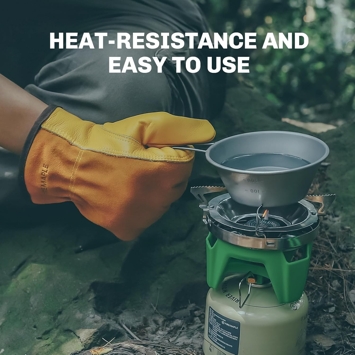 دستکش چرمی کار در طبيعت زمستانه فایرمپل مدل Gingko Winter