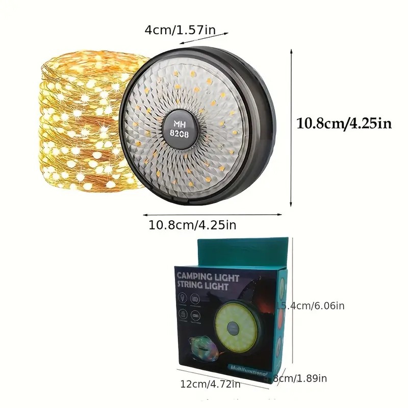 چراغ و ریسه کمپینگ 10 متری