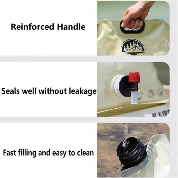 گالن آب شیردار 8 لیتری تاشو