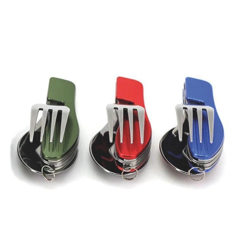 ست قاشق چنگال و چاقو تاشو سفری