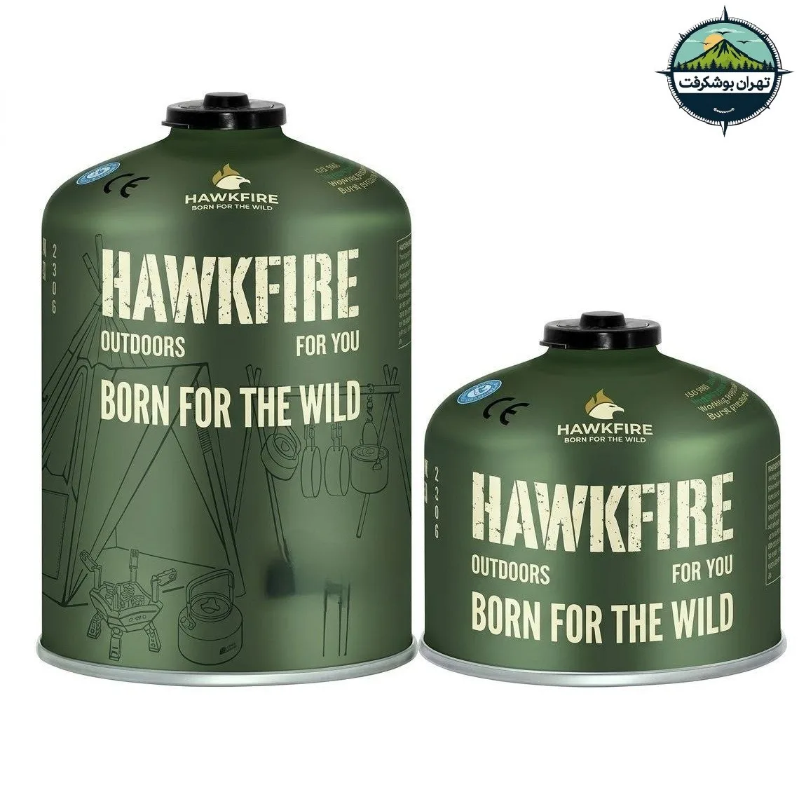 کپسول گاز کوهنوردی HAWKFIRE وزن ۲۳۰ گرم