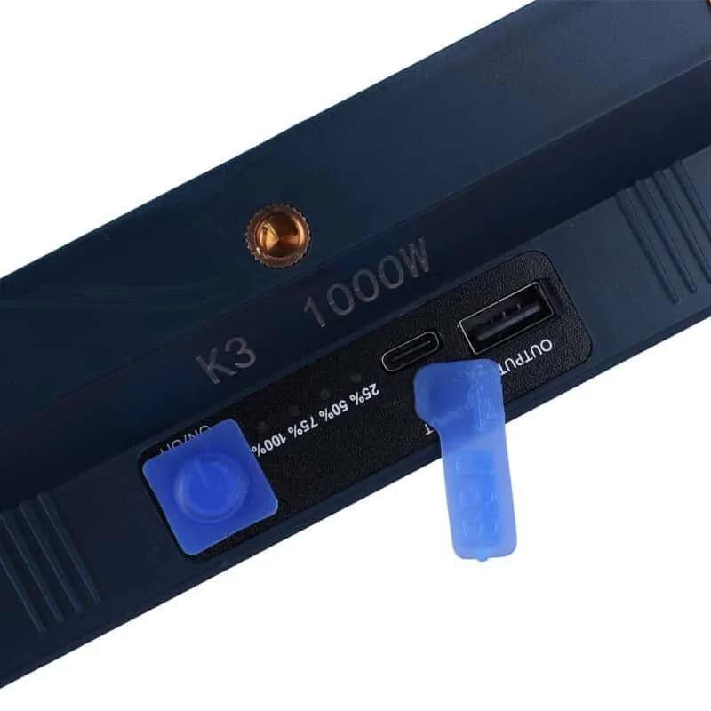 پروژکتور شارژی و پاور بانک خورشیدی2000 وات  DSOLOR LED LIGHT XJ-K3S
