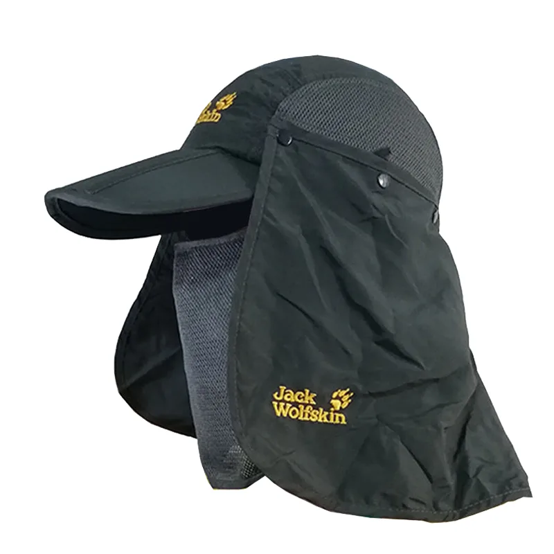 کلاه کوهنوردی سه تکه طرح Jack Wolfskin | کلاه آفتابی با پوشش صورت و گردن