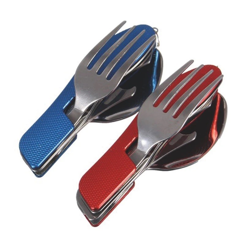 ست قاشق چنگال و چاقو تاشو سفری