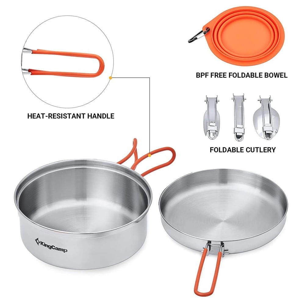 ست ظروف کمپینگ کینگ کمپ مدل Adventurer II KA2008