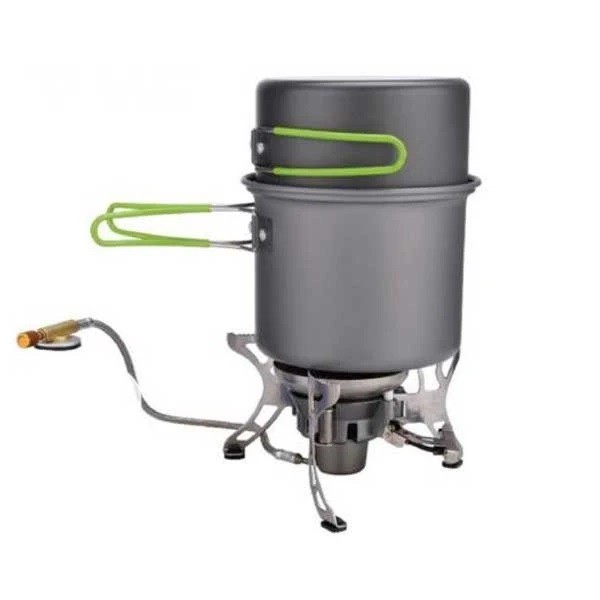 قابلمه و سرشعله کمپینگ فولادی مدل BRS-T15A