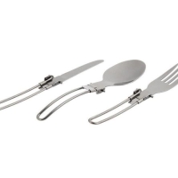 ست قاشق، چنگال و کارد تاشو استیل