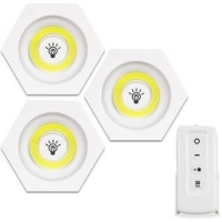 چراغ اضطراری LED ریموت دار باطری خور (3 عددی)